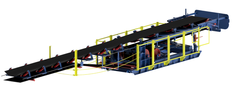 Link-belt conveyor drive and take-up frame model